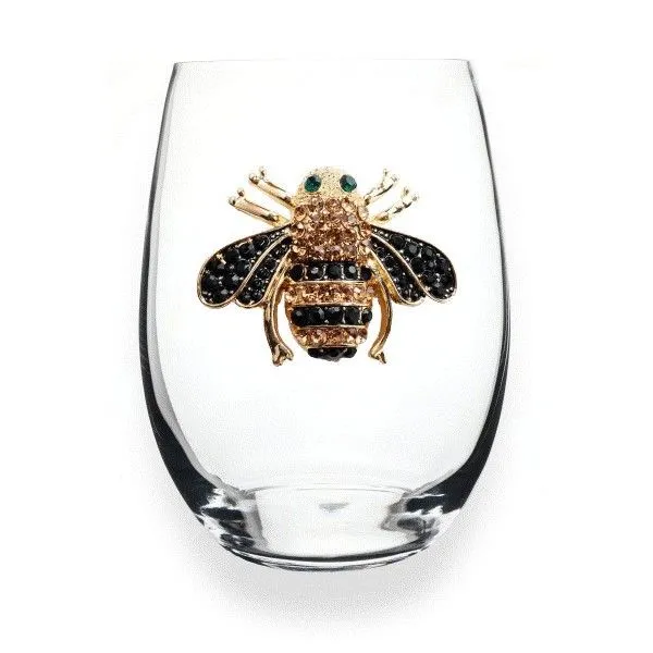 Queen Bee Stemless Wine Glass Dickinson Jewelers Dunkirk, MD