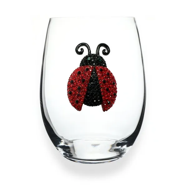 Boutique Gifts Ladybug Stemless Wine Glass Dickinson Jewelers Dunkirk, MD