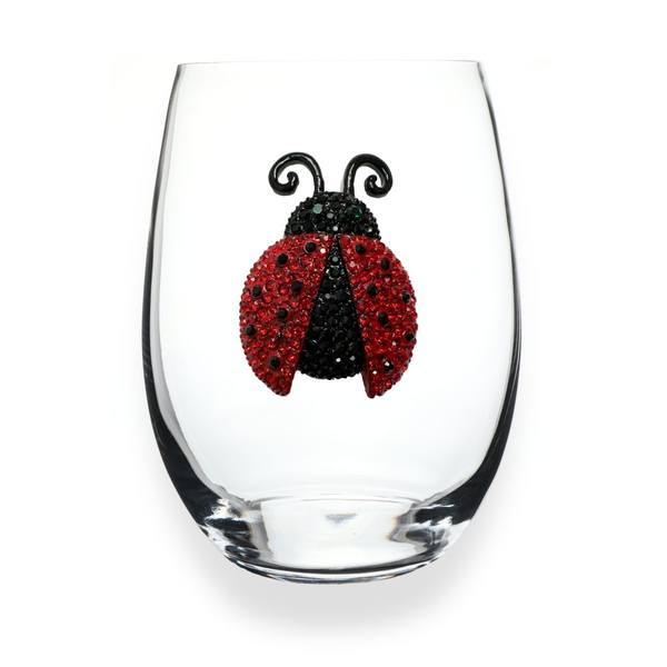 Ladybug Stemless Wine Glass Dickinson Jewelers Dunkirk, MD