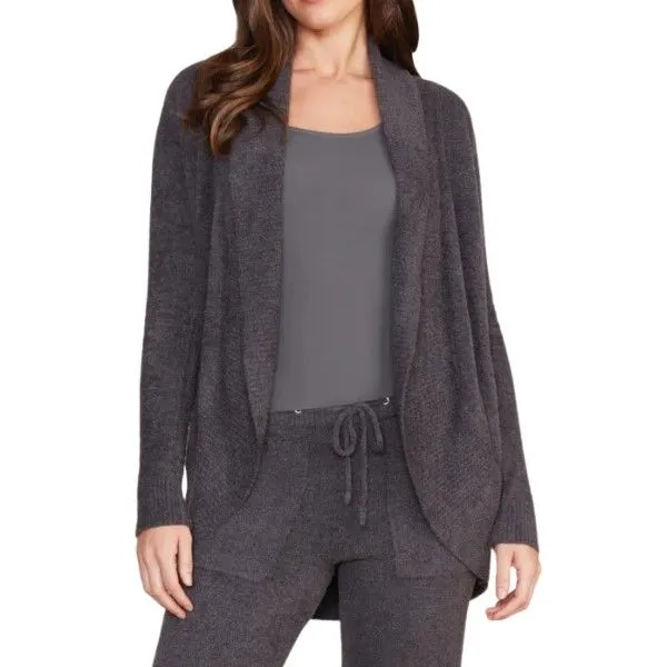 Barefoot Dreams - CozyChic Lite&reg; Circle Cardi in Carbon - size L Dickinson Jewelers Dunkirk, MD