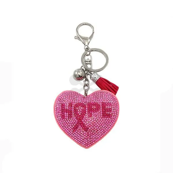 Crystal Heart Puff Keychain Dickinson Jewelers Dunkirk, MD