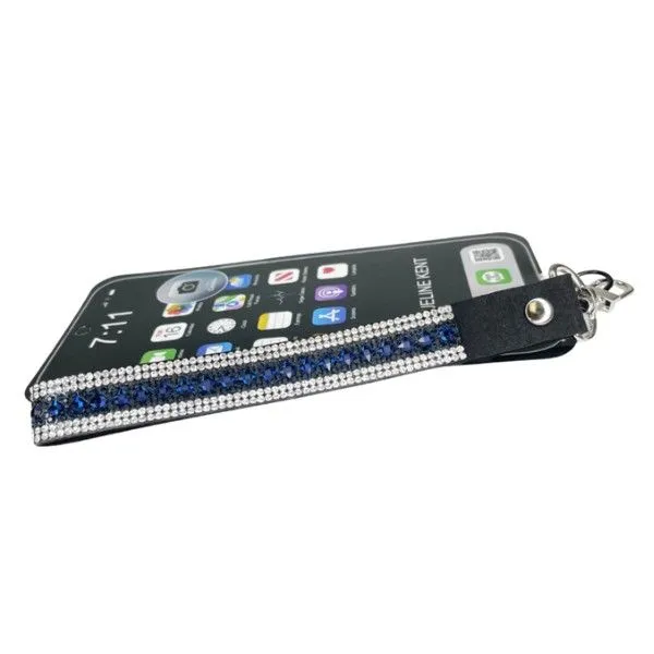 Jacqueline Kent Mariners Cross Navy Blue Crystals Phone Wrist Lanyard Dickinson Jewelers Dunkirk, MD