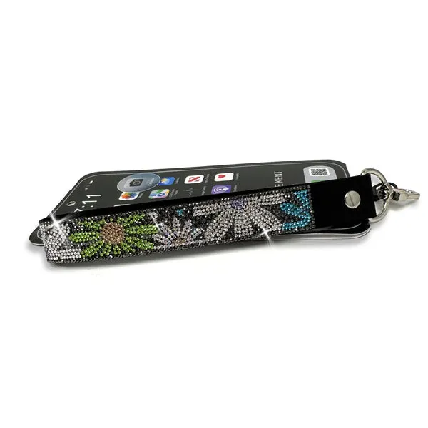 Jacqueline Kent Flower Power Hematite Crystals Phone Wrist Lanyard Dickinson Jewelers Dunkirk, MD