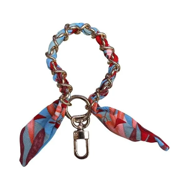Blue Scarf & Chain Keychain Bracelet Dickinson Jewelers Dunkirk, MD