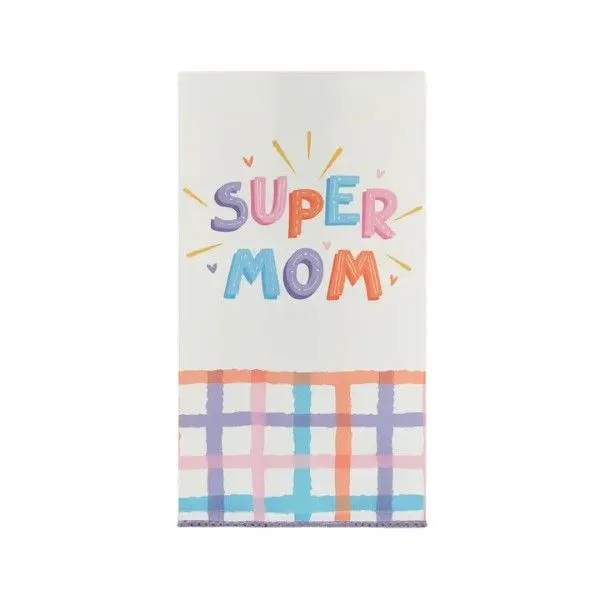 Super Mom with Pom Poms Kitchen Towel Dickinson Jewelers Dunkirk, MD