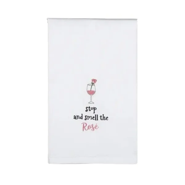 Rose Embroidered Kitchen Towel Dickinson Jewelers Dunkirk, MD