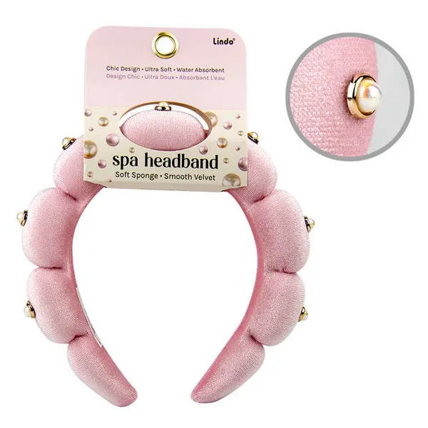 Pearl Pink Velvet Cloud Spa Headband Dickinson Jewelers Dunkirk, MD