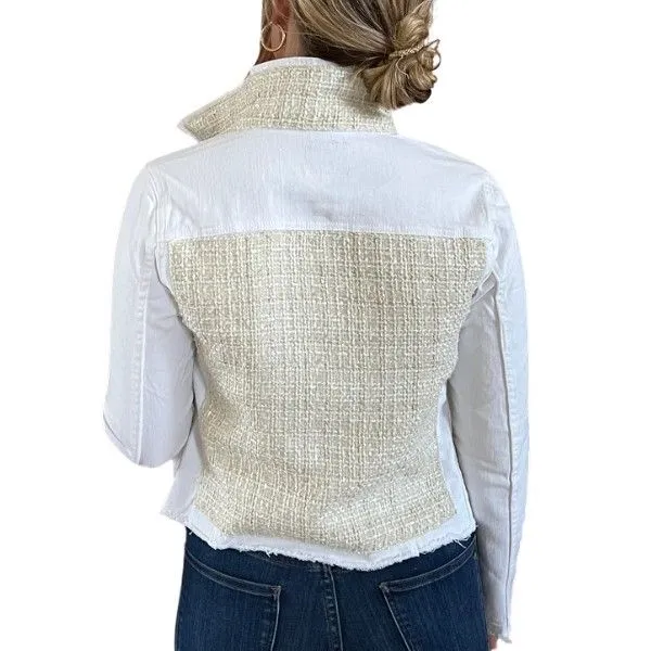 Stacey Bradley Design - The White Denim Jacket / Cream Tweed - Medium Dickinson Jewelers Dunkirk, MD