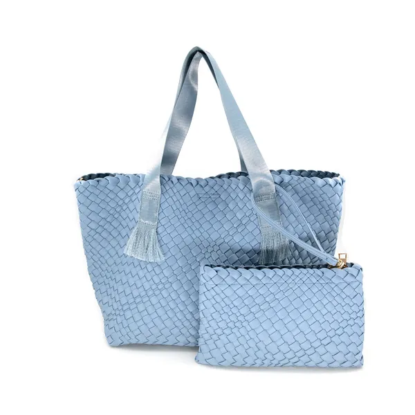 Boutique Gifts Sky Blue Neoprene Bags - Set of 2 Dickinson Jewelers Dunkirk, MD