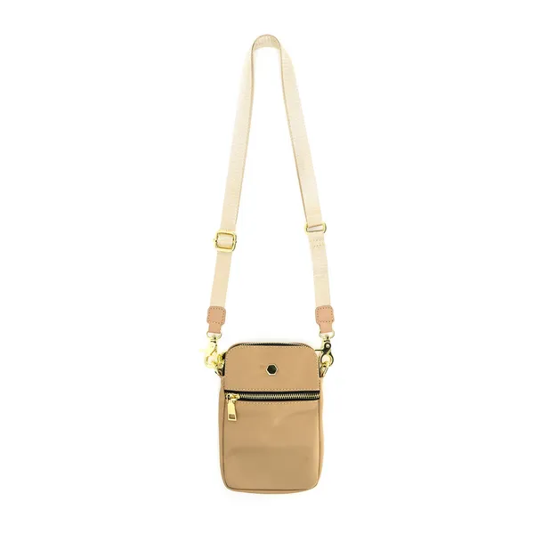 Khaki Nylon Crossbody Cellphone Holder Bag Dickinson Jewelers Dunkirk, MD