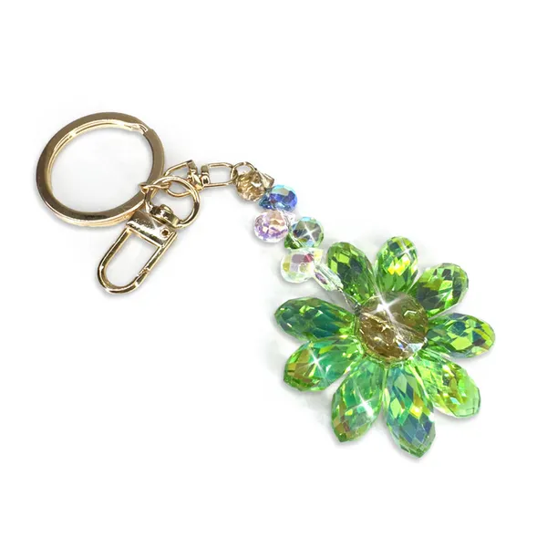 Jacqueline Kent Flower Power Multicolor Crystals Daisy Keychain Dickinson Jewelers Dunkirk, MD