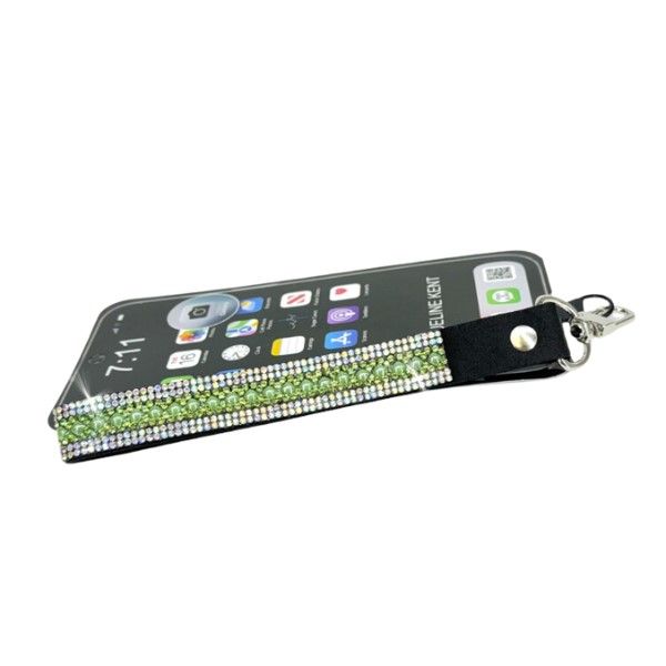 Green Crystals Phone Wrist Lanyard Dickinson Jewelers Dunkirk, MD