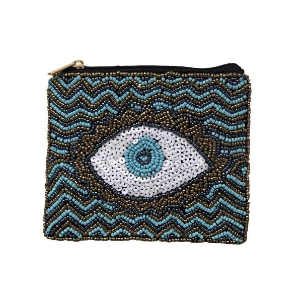 Evil Eye Beaded Coin Pouch Dickinson Jewelers Dunkirk, MD