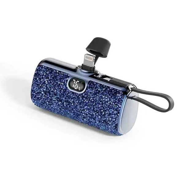 Blue Glitter USBC Power Bank - 5000 mAh Dickinson Jewelers Dunkirk, MD