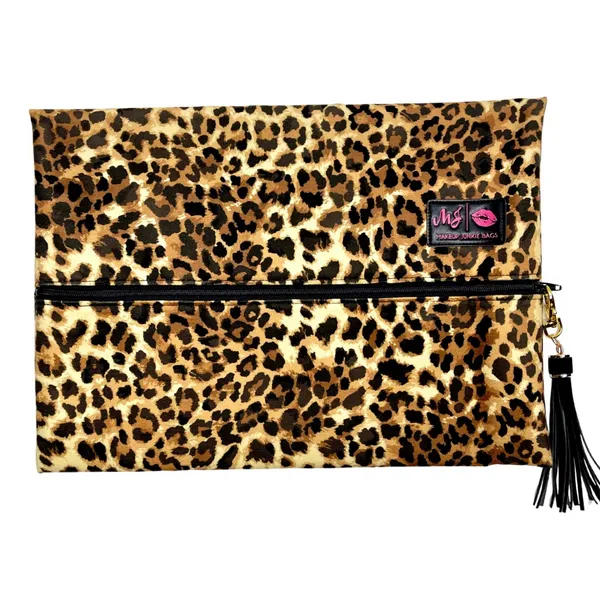 Makeup Junkie Bags - Large Lady Leopard Dickinson Jewelers Dunkirk, MD