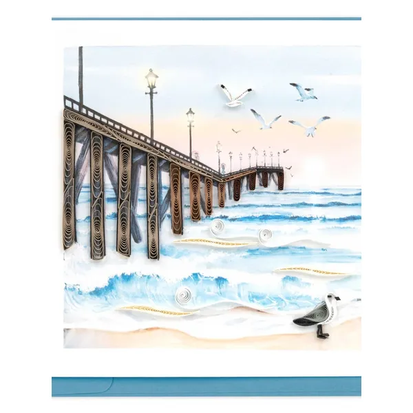 Handmade Quilled Pier Greeting Card Dickinson Jewelers Dunkirk, MD