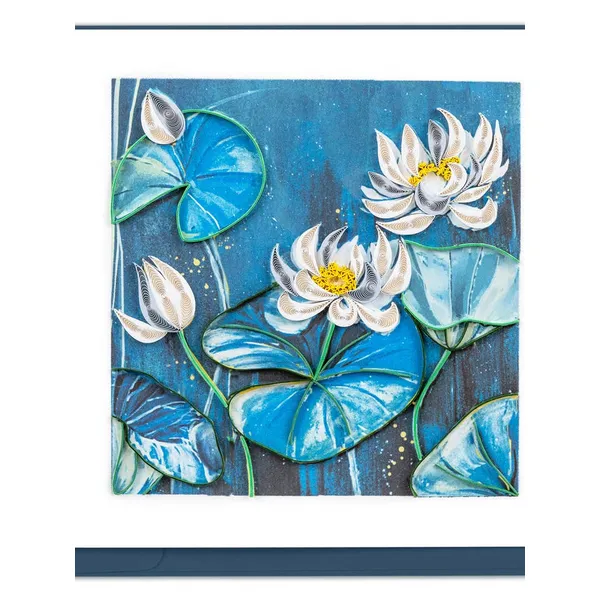 Handmade Quilled Lotus Pond Greeting Card in Boutique Gifts Dickinson Jewelers Dunkirk, MD