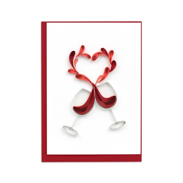 Handmade Quilled Toast to Love Mini Greeting Card Dickinson Jewelers Dunkirk, MD
