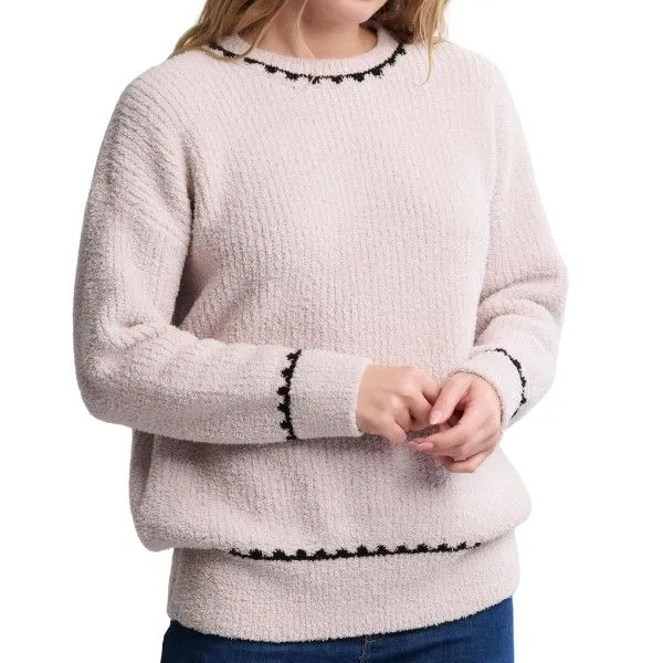 CozyChic Ribbed Sweater in Stone - Women's Boutique Gift Dickinson Jewelers Dunkirk, MD