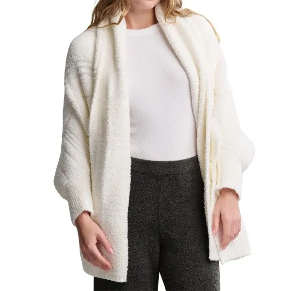 Cotton Tonal Plaid Blanket Wrap in Pearl - Women's Boutique Gift Dickinson Jewelers Dunkirk, MD