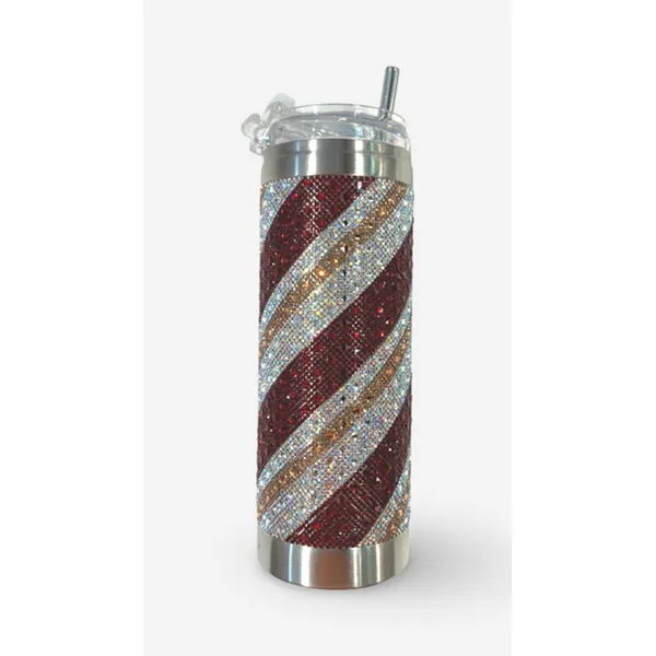 Jacqueline Kent Candy Cane Crystals Tumbler Dickinson Jewelers Dunkirk, MD