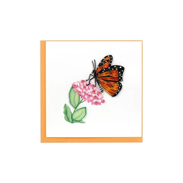 Handmade Quilled Monarch Milkweed Butterfly Greeting Card Dickinson Jewelers Dunkirk, MD