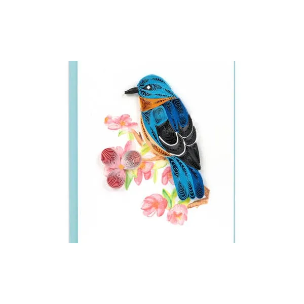 Handmade Quilled Bluebird Mini Greeting Card in Boutique Gifts Dickinson Jewelers Dunkirk, MD