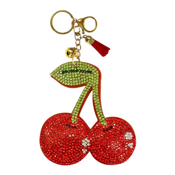 Cherries Sparkle Cushion Keychain Dickinson Jewelers Dunkirk, MD