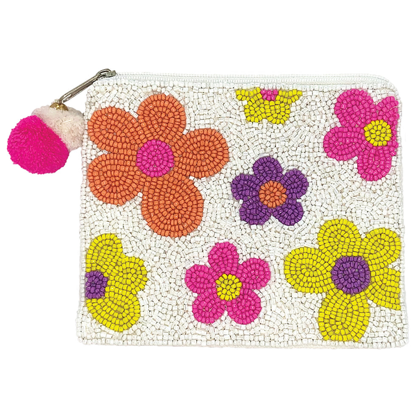 Multi Floral Beaded Coin Pouch Dickinson Jewelers Dunkirk, MD