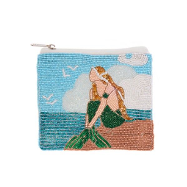 Beaded Coin Pouch with Multicolor Mermaid Theme Dickinson Jewelers Dunkirk, MD