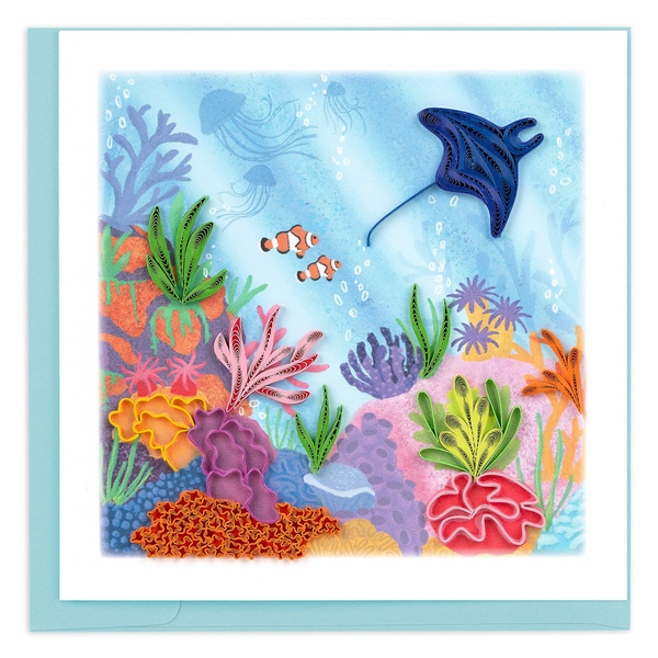 Handmade Quilled Coral Reef Greeting Card Dickinson Jewelers Dunkirk, MD