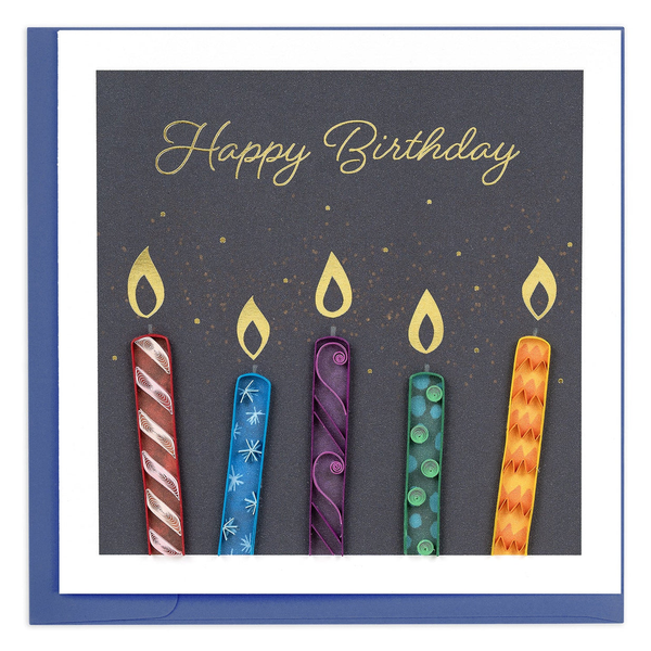 Handmade Quilled Make-a-Wish Candles Greeting Card Dickinson Jewelers Dunkirk, MD