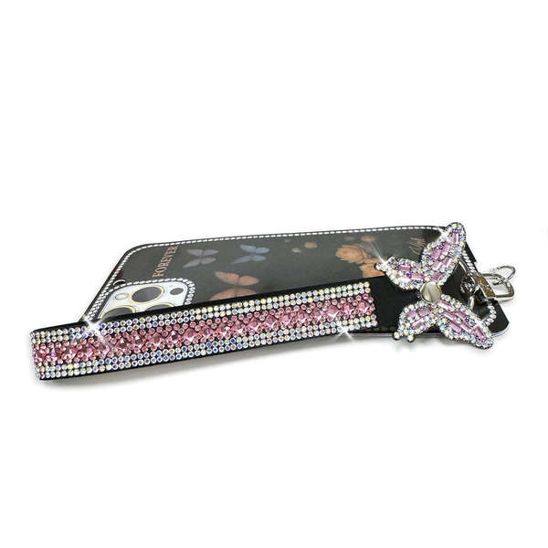 Jacqueline Kent Pink Crystals Phone Wrist Lanyard Dickinson Jewelers Dunkirk, MD