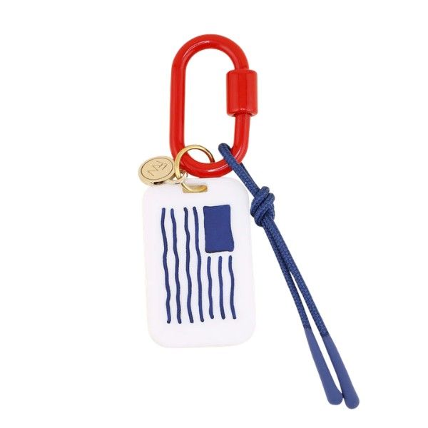 Silver American Flag Bag Charm Dickinson Jewelers Dunkirk, MD