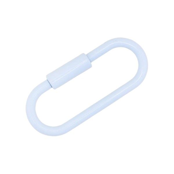 Silver Light Blue Oval Keyring Dickinson Jewelers Dunkirk, MD