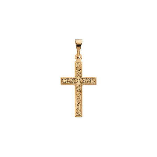 14k Yellow Gold Cross Pendant Dickinson Jewelers Dunkirk, MD