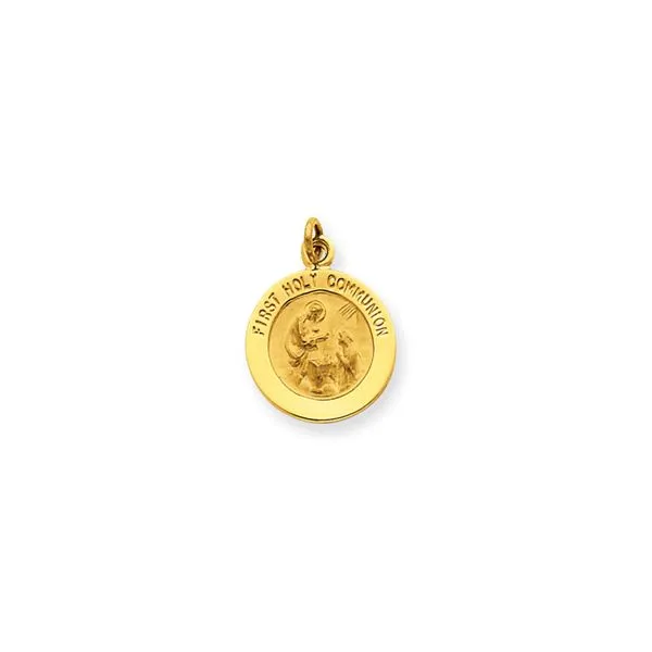 14k First Communion Medal Charm Dickinson Jewelers Dunkirk, MD