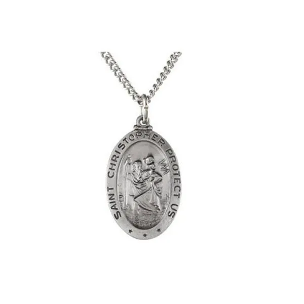 Sterling Silver St. Christopher Pendant Dickinson Jewelers Dunkirk, MD