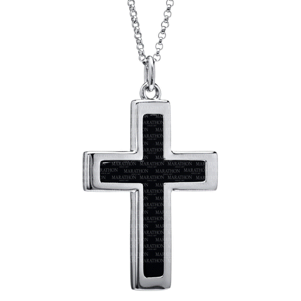 Sterling Silver Onyx Cross Pendant Dickinson Jewelers Dunkirk, MD