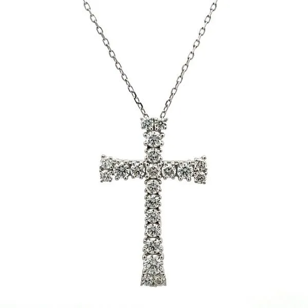 14Kt White Gold Diamond Cross Pendant Dickinson Jewelers Dunkirk, MD
