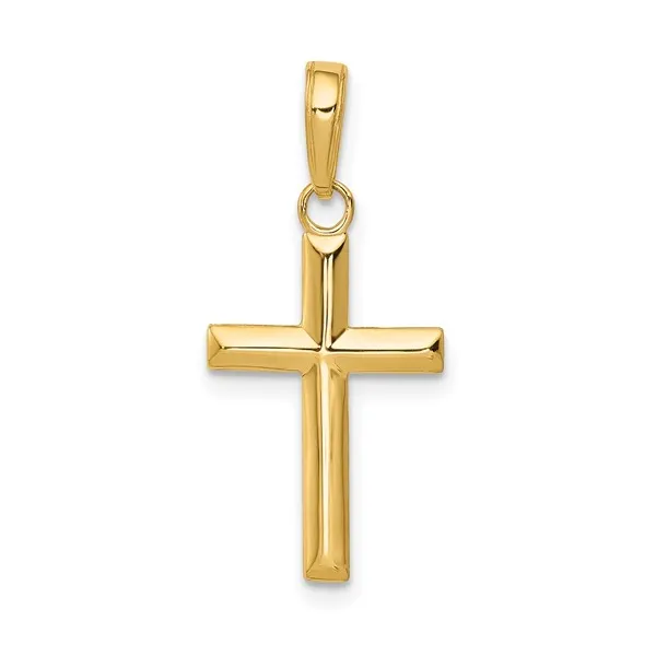 14k Yellow Gold Small Cross Pendant Dickinson Jewelers Dunkirk, MD