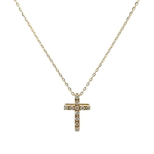 14Kt Yellow Diamond Cross Pendant Dickinson Jewelers Dunkirk, MD