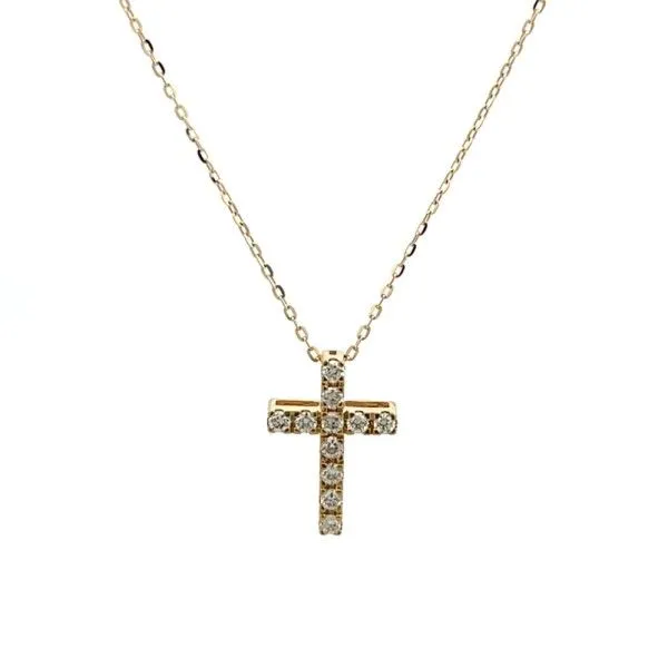 14Kt Yellow Diamond Cross Pendant Dickinson Jewelers Dunkirk, MD