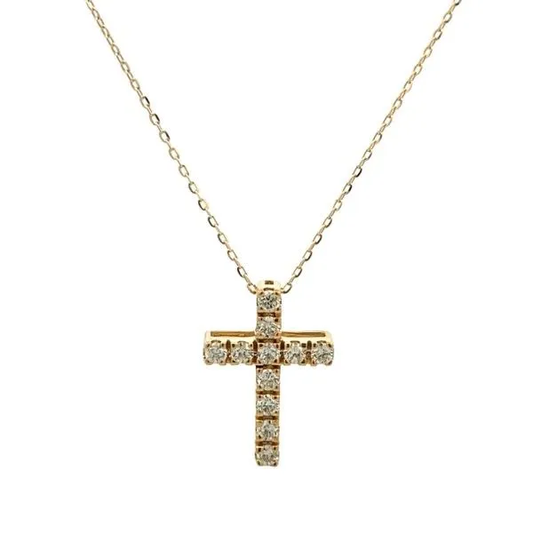 14Kt Yellow Diamond Cross Pendant Dickinson Jewelers Dunkirk, MD