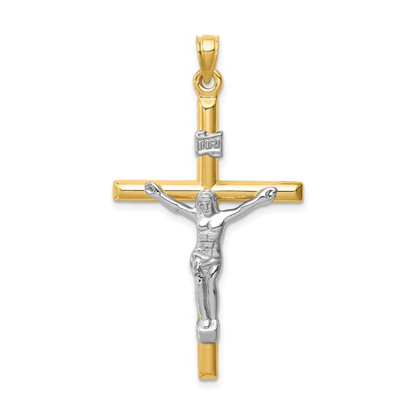 14Kt Yellow Gold INRI Crucifix Pendant Dickinson Jewelers Dunkirk, MD