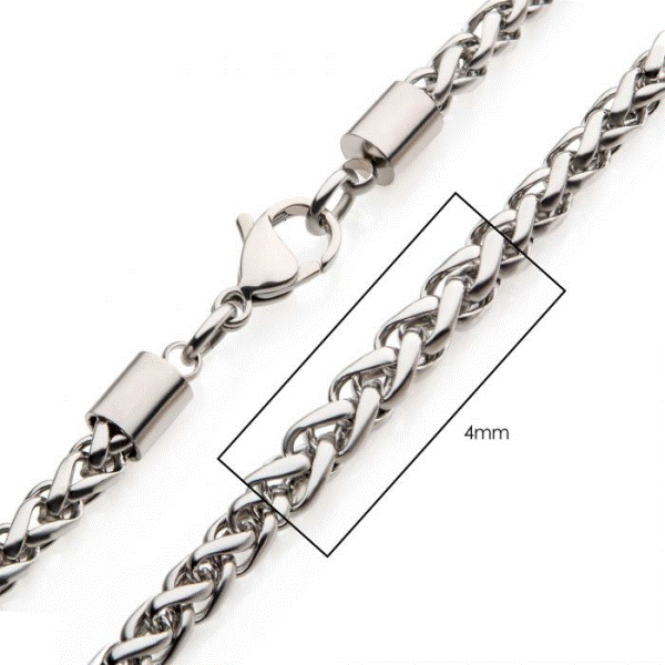 Men's Stainless Steel Wheat Chain Dickinson Jewelers Dunkirk, MD