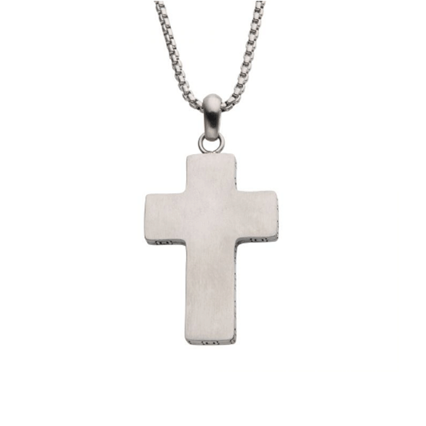 Men's Stainless Steel Cross Pendant Dickinson Jewelers Dunkirk, MD