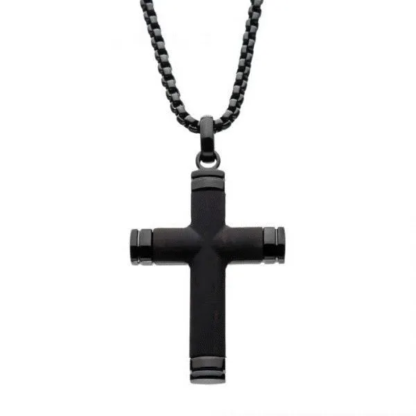 Ebony Wood Inlay Cross Pendant Dickinson Jewelers Dunkirk, MD