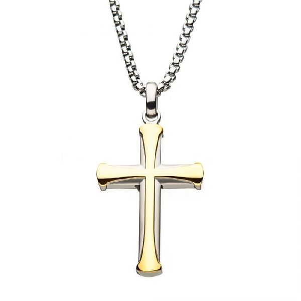 Stainless Steel Apostle Cross Pendant Dickinson Jewelers Dunkirk, MD