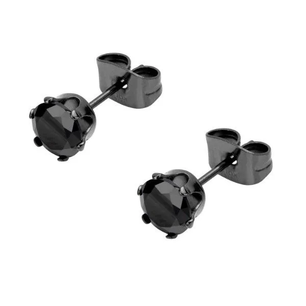 Black CZ Stud Earrings Dickinson Jewelers Dunkirk, MD
